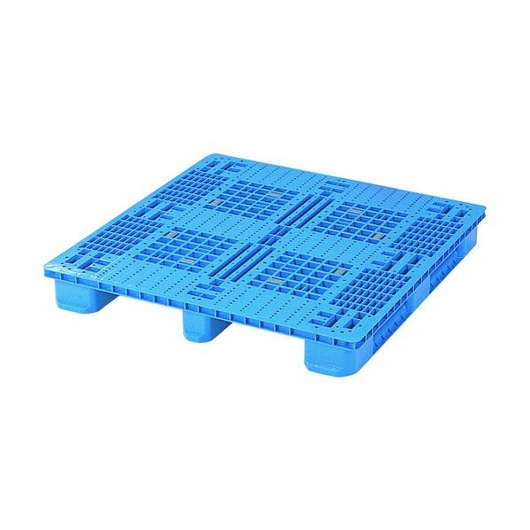 プラスチックパレットEA-1111 片面四方差シ ブル- EA-1111-BL 1枚