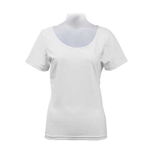 デオドライズテック ウーマン 半袖Uネック WHT
