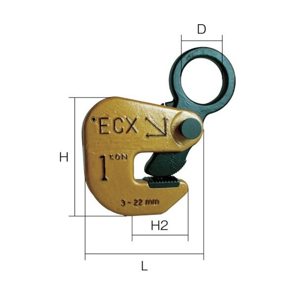 横吊り専用クランプ
