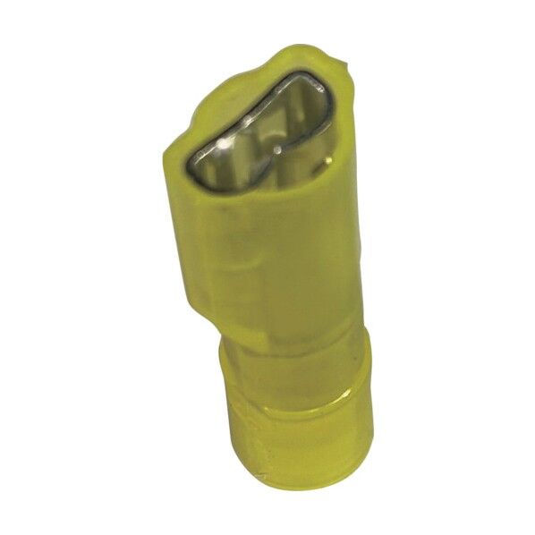 ナイロン完全絶縁被覆付圧着端子 メス型 電線サイズ:AWG12~10/3.5~5.5sq 250タブ用 EDNF10-250FI-Q 25個