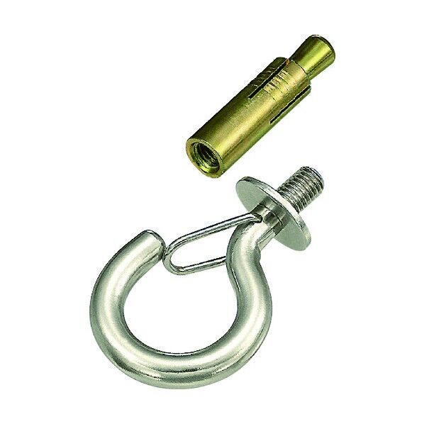 ステンレスボルトフック ブネジ カットアンカー付 フックの長さ50mm EHB-8W 1点