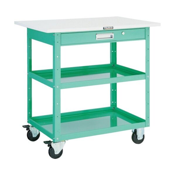 イーグルワゴン (ゴムキャスター・引出し・天板仕様)