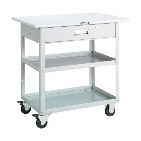 イーグルワゴン (ゴムキャスター・深型1段引出し・天板付)