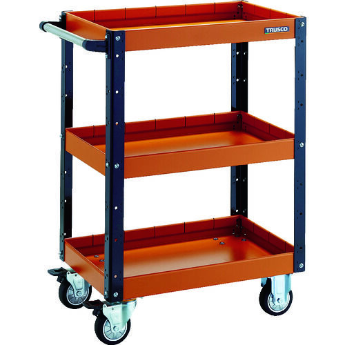 イーグルワゴン (ウレタンキャスター・深型棚板3段)