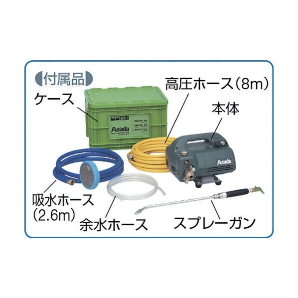 アサダ/アサダ アサダ 高圧洗浄機440 EP44H アサダ(ASADA) EP44H エアコン高圧洗浄機440 ｜短納期 - 通販トラノテ公式