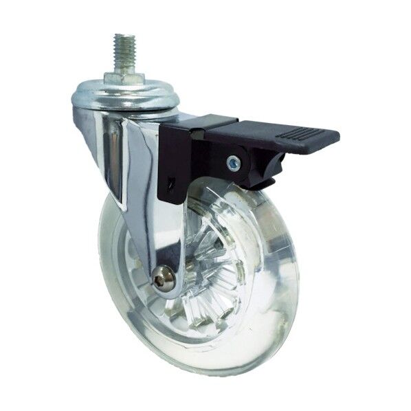 デザインクリアキャスター Emma 自在ストッパー付