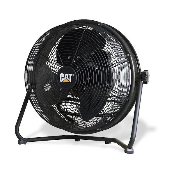 キャタピラー社 工場扇 35cm(壁・床タイプ)羽根軸360°回転機能付 ブラック EEMF-14S360BK 1点