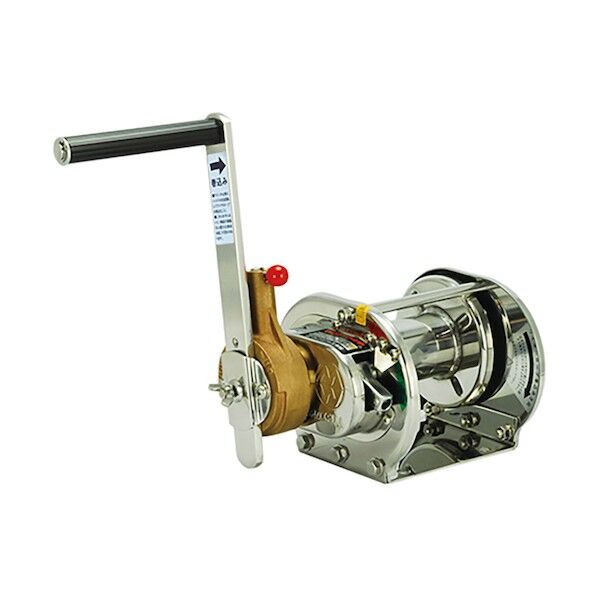 ステンレスラチェット式手動ウインチ(電解研磨)