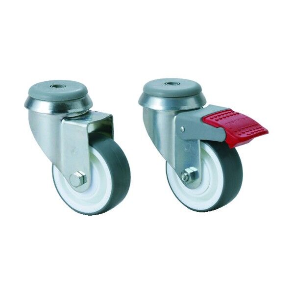 200130172 ES-75ND-Kポリウレタン 単輪キャスター ES-75ND-K 1点