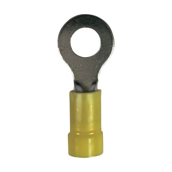 ストロングホールド ビニール絶縁被覆付圧着端子(丸形) 電線サイズ:AWG12~10/3.5~5.5sq 取付ネジ:M5 EV10-10RB-Q 25個...