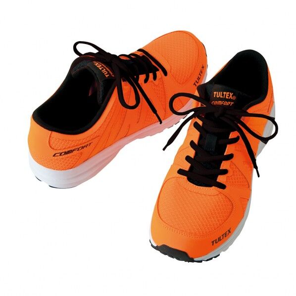 セーフティーシューズ(男女兼用) 063オレンジ 22.5 51649 1足