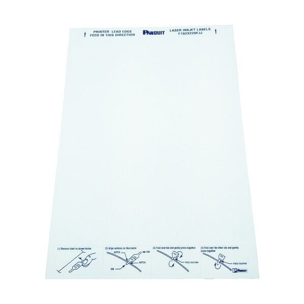 レーザープリンタ用光ファイバー用旗型ラベル