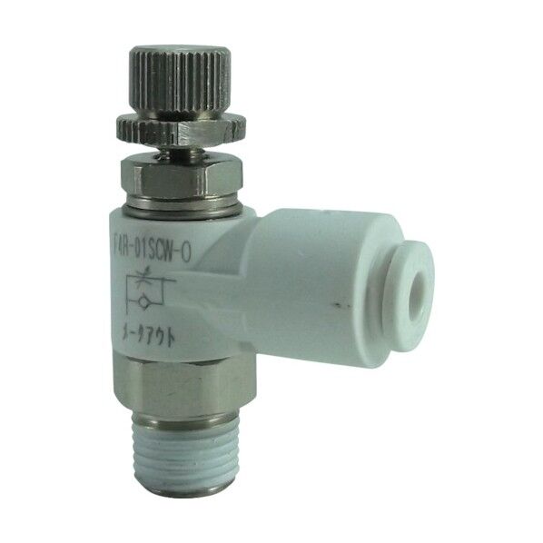 ファイブスピードコントローラα白メーターアウト4mm・R1/8 33 x 32 x 13 mm F4R-01SCW-O 1