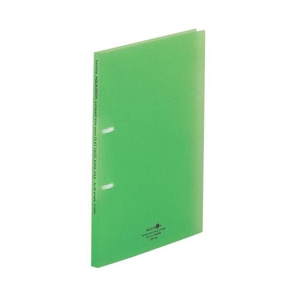 AQUA DROPs フラット・ツイストリングファイル 黄緑 240×16×306mm F5000-6 1点