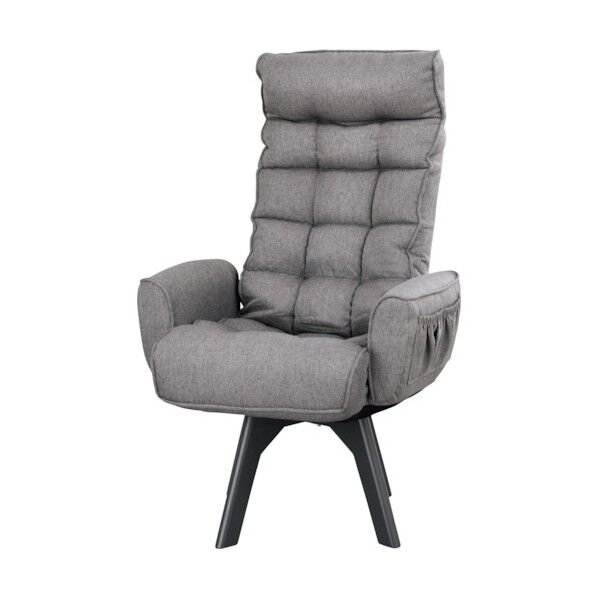 574514 カイテンファブリックチェア ハイバック アッシュ FAC-KHB-AG 1点