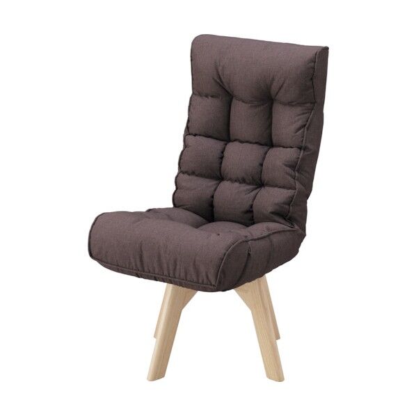 517728 カイテンファブリックチェア ブラウン FAC-K-T 1点