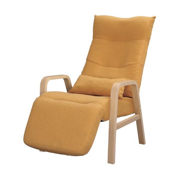 574550 リクライニングウッドアームチェア ナチュラル FAC-RHB-N 1点