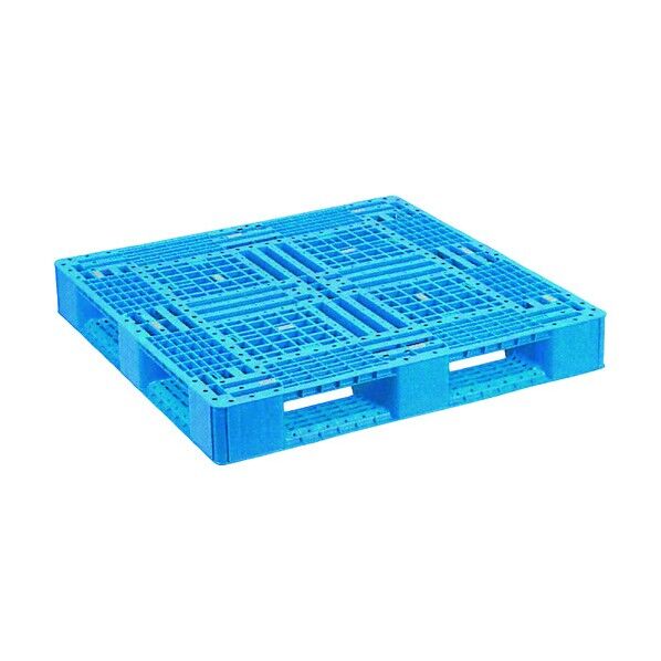 プラスチックパレットFA-1111(PP材) 片面四方差シ ブル- FA-1111-PP-BL 1枚