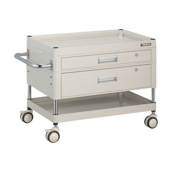 ファルコンワゴン (ウレタン双輪車輪・深型1段・薄型1段引出し付)