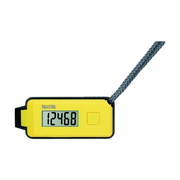 3Dセンサー搭載歩数計歩イッスルFB738YL FB-738-YL 1点