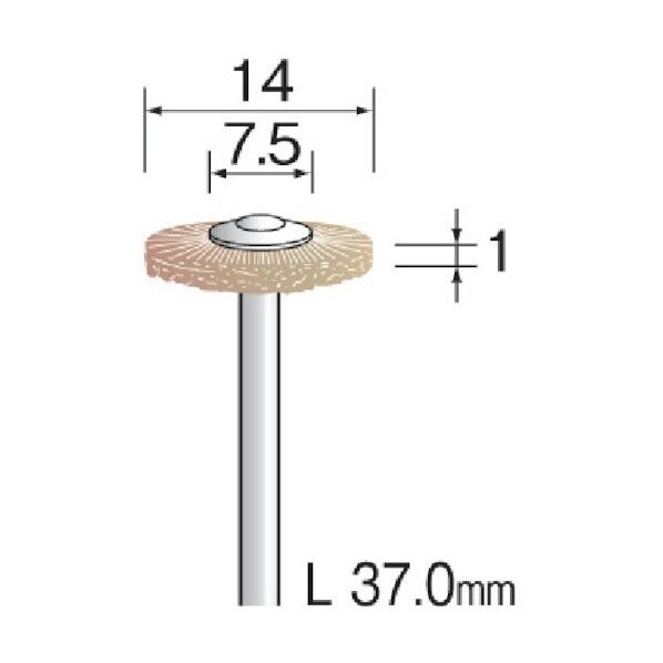 毛ブラシ ホイール 山羊毛ソフト