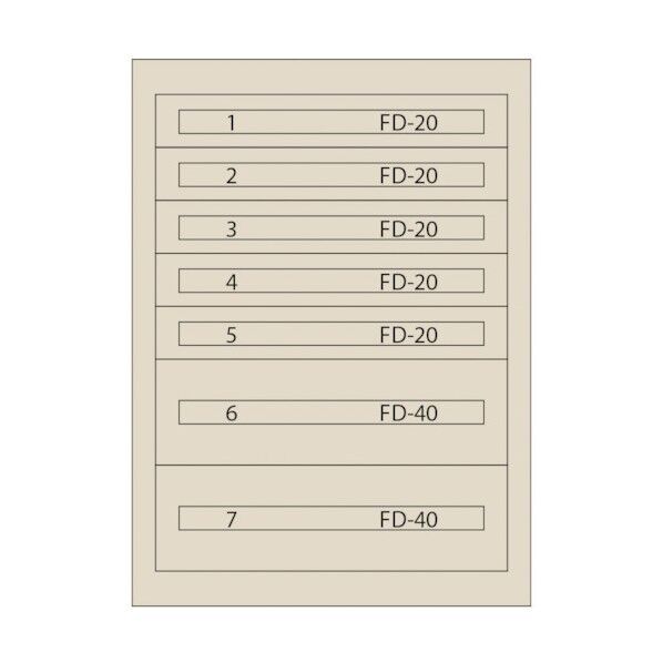 ファインキャビネット(塗装色:アイボリー) FC-180Q-IV 1点