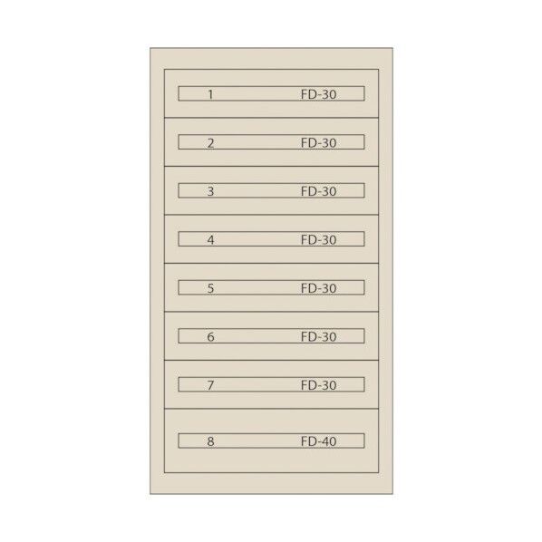 ムラテックKDS ファインキャビネット(塗装色:アイボリー) FC-250M-IV 1点