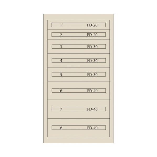 ムラテックKDS ファインキャビネット(塗装色:アイボリー) FC-250O-IV 1点