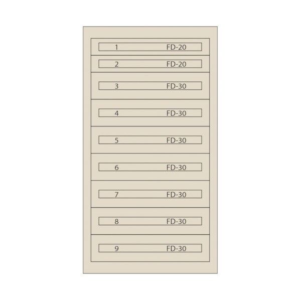 ムラテックKDS ファインキャビネット(塗装色:アイボリー) FC-250Q-IV 1点