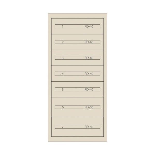 ムラテックKDS ファインキャビネット(塗装色:アイボリー) FC-300C-IV 1点