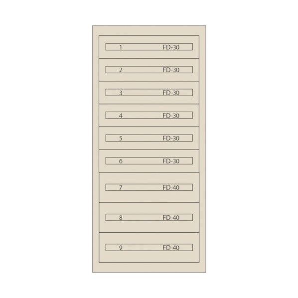 ムラテックKDS ファインキャビネット(塗装色:アイボリー) FC-300G-IV 1点
