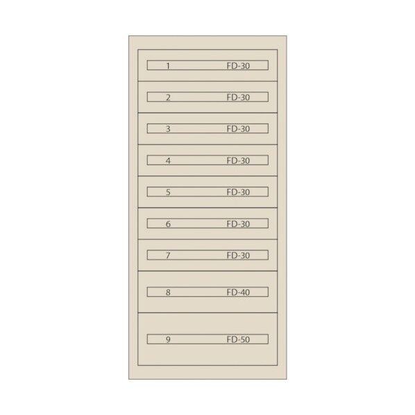 ムラテックKDS ファインキャビネット(塗装色:アイボリー) FC-300J-IV 1点