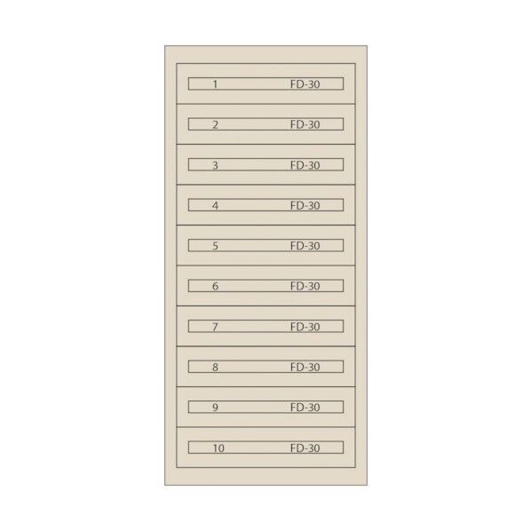 ムラテックKDS ファインキャビネット(塗装色:アイボリー) FC-300K-IV 1点
