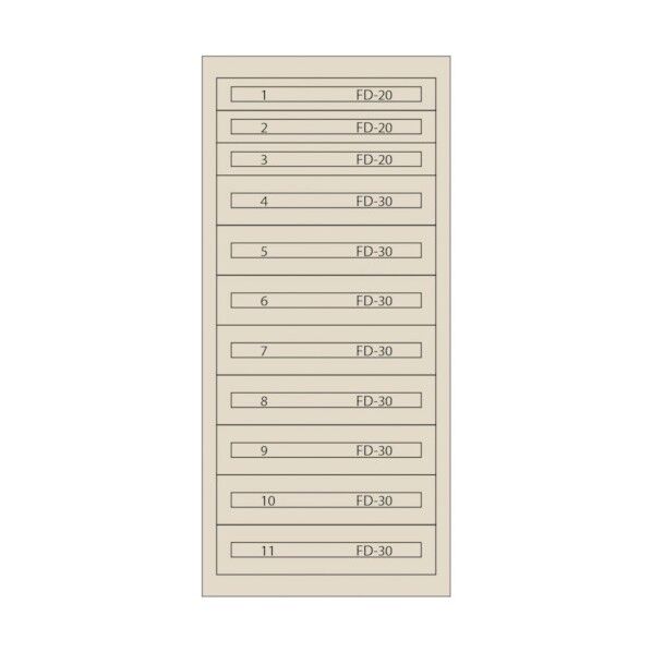 ムラテックKDS ファインキャビネット(塗装色:アイボリー) FC-300M-IV 1点