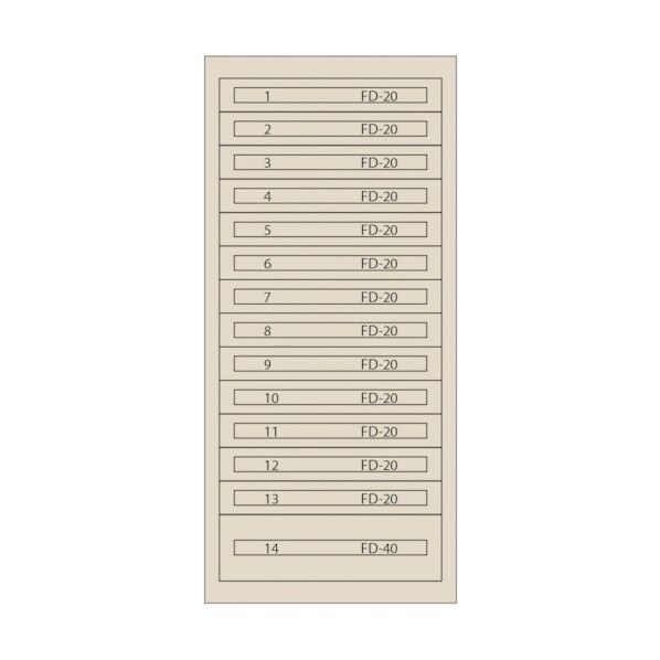 ムラテックKDS ファインキャビネット(塗装色:アイボリー) FC-300U-IV 1点