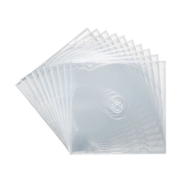 サンワサプライ Blu-ray・DVD・CDケース(2枚収納ソフトタイプ・) FCD-PSW10CL 10枚