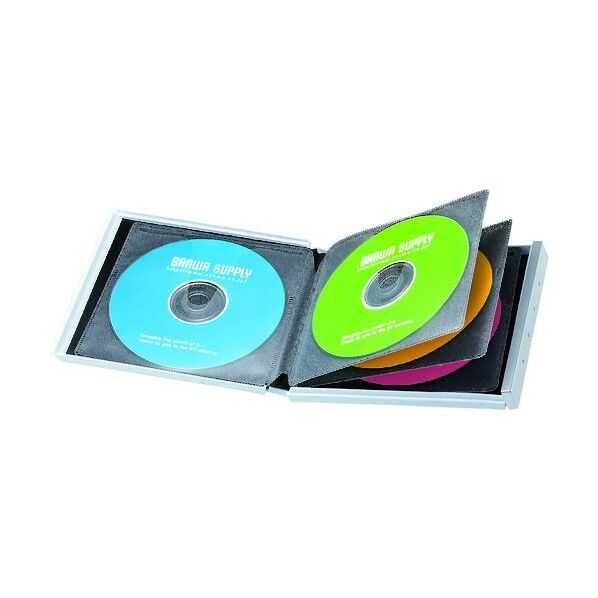 ブルーレイディスク対応ポータブルハードケース 8枚収納･ホワイト FCD-JKBD8W 1点