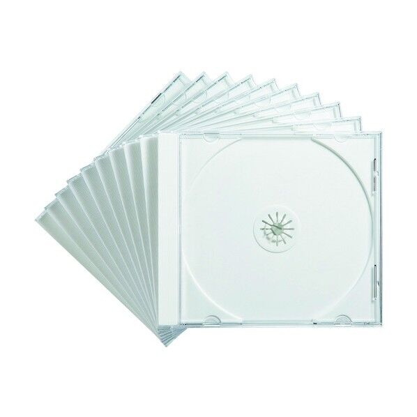 DVD･CDケース ホワイト FCD-PN10W 10枚