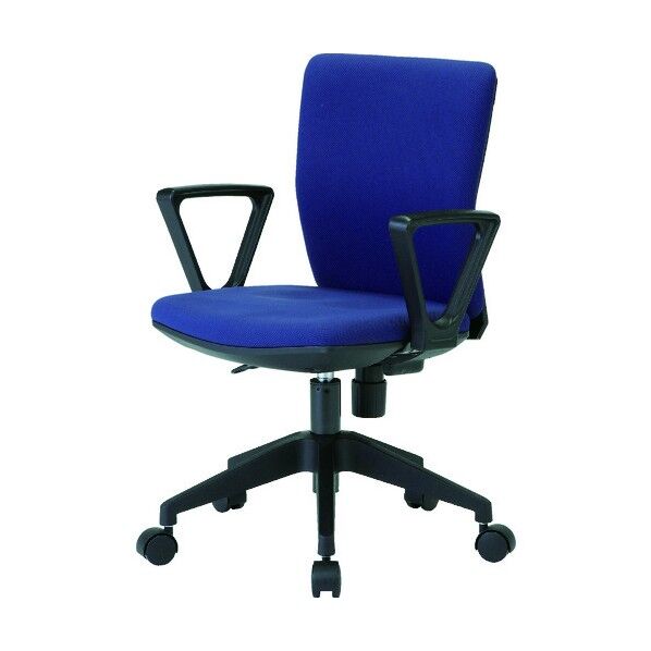 体圧分散オフィスチェア 布張り 肘付 ネイビー FCC55A-NV 1点