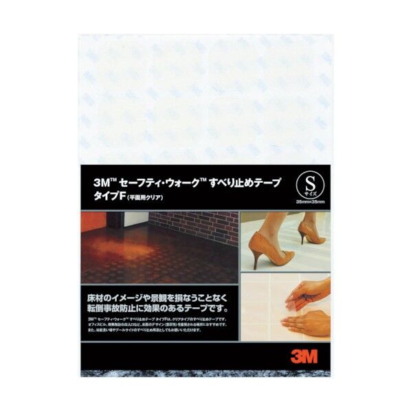 セーフティ・ウォークスベリ止メテープタイプF カットタイプ 透明 F CLE S 96枚