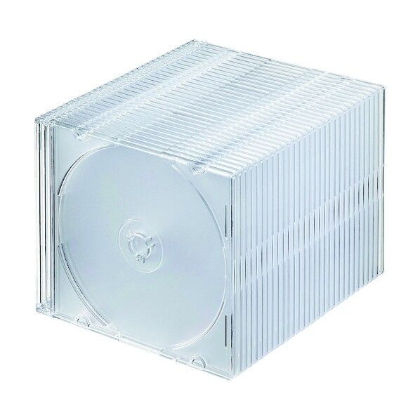 Blu-ray・DVD・CDケース スリムタイプ・クリア FCD-PU30CL 30枚
