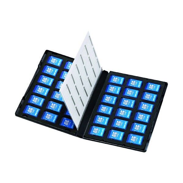 DVDトールケース型メモリーカード管理ケース SDカード用・両面収納タイプ FC-MMC21SD 1点