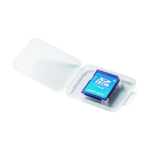 メモリーカードクリアケース SDカード用・帯電防止タイプ FC-MMC24SD 6個