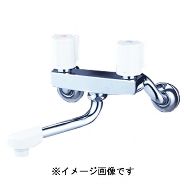 (寒)2ハンドル混合栓(150mmパイプ付) KM2G3ZN