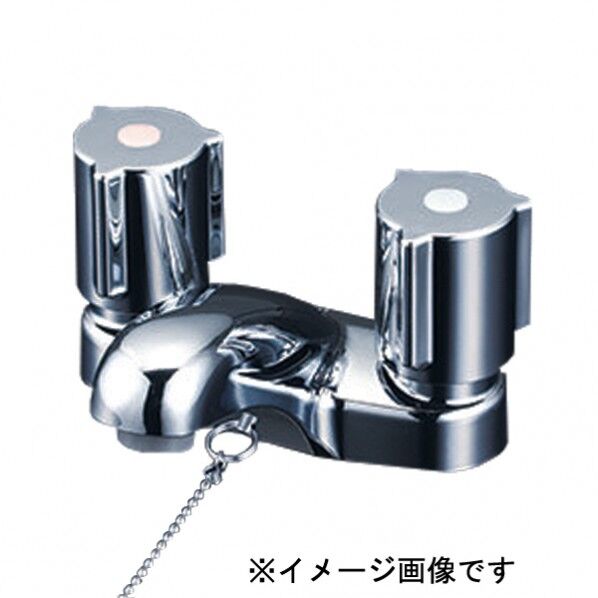KVK 2ハンドル混合栓(ゴム栓付) KM66GBN 1個...