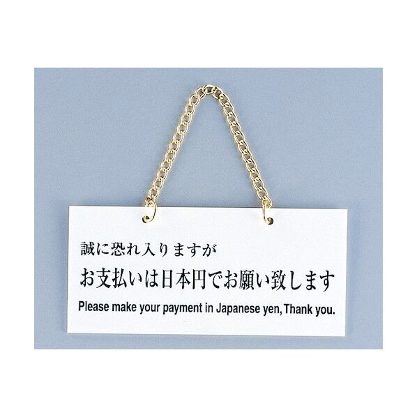 サインプレート お支払いは日本円でお願い致します FG223-2 1点