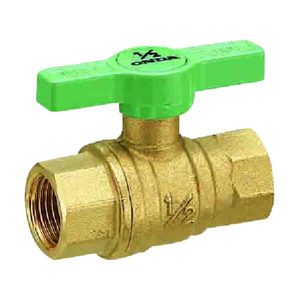 ボールバルブ FF型 (黄銅・Tハンドル) Rcねじ×Rcねじ