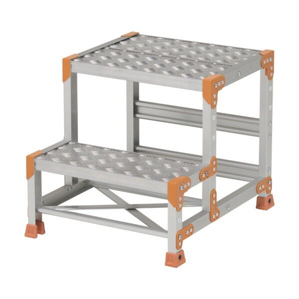 作業台 FGC型 2段W500×D400×H500 踏面縞板タイプ FGC-2550 1台