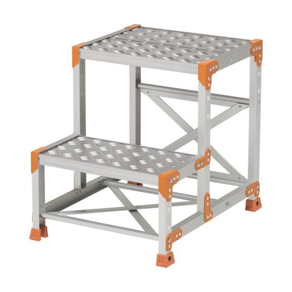 作業台 FGC型 2段W500×D400×H600 踏ざん奥行250 FGC-2560-25 1点