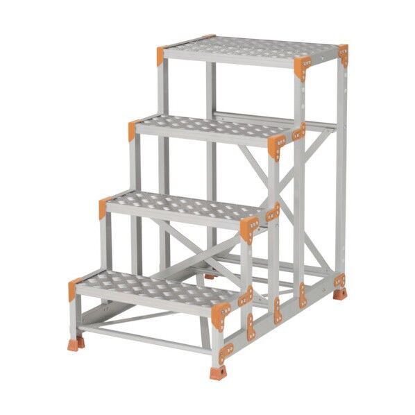 作業台 FGC型 4段W600×D400×H1000 踏面縞板タイプ FGC-46100 1台